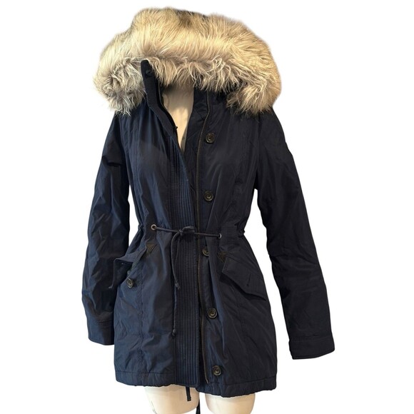 Abercrombie & Fitch Jackets & Blazers - Y2K Abercrombie and Fitch NWT Military‎ Style Jacket S Vintage Fur Trim . NWT !